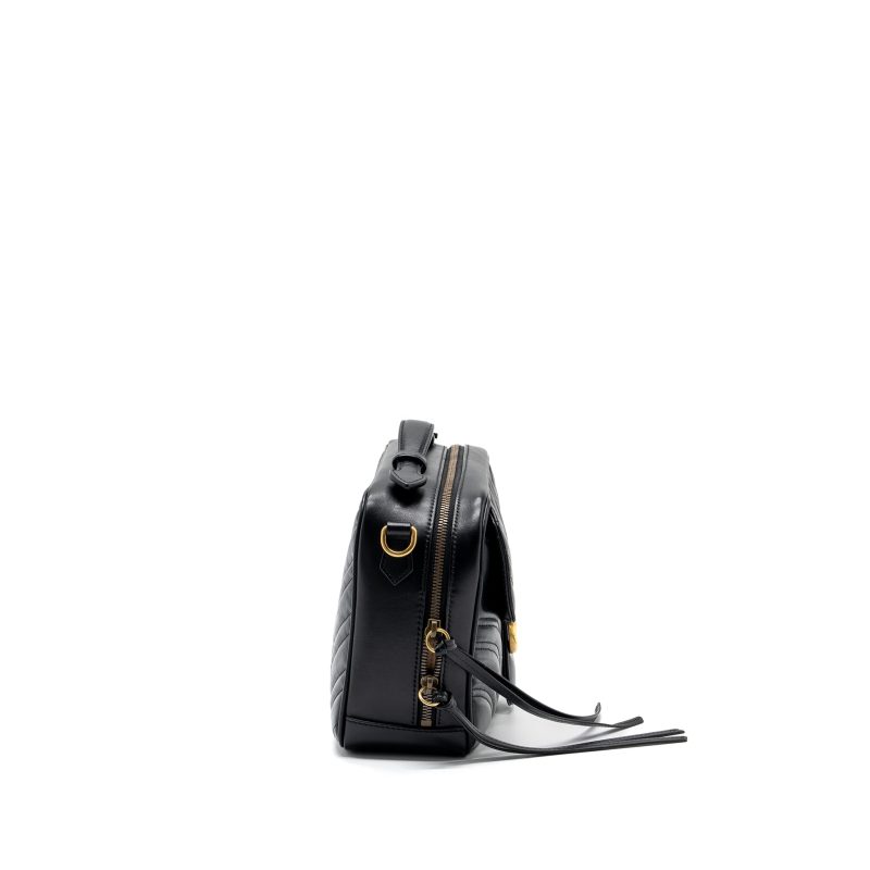 Gucci GG Marmont Matelasse Shoulder Bag Calfskin Black GHW - Barde - Image 3