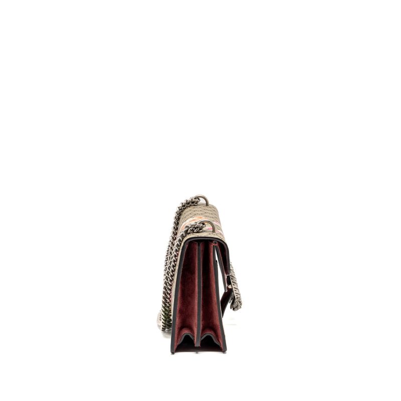 Gucci Dionysus Chain Bag GG Supreme Canvas with flower print multicolour SHW - Barde - Image 3