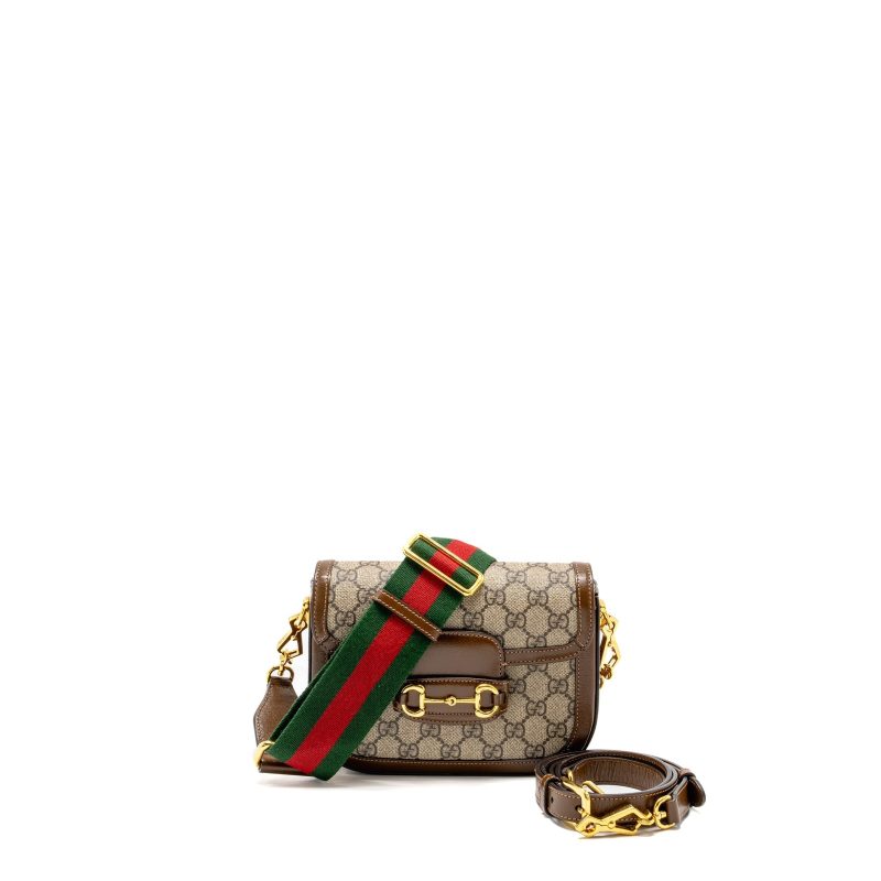Gucci Horsebit 1955 Mini Bag GG Supreme Canvas GHW - Barde