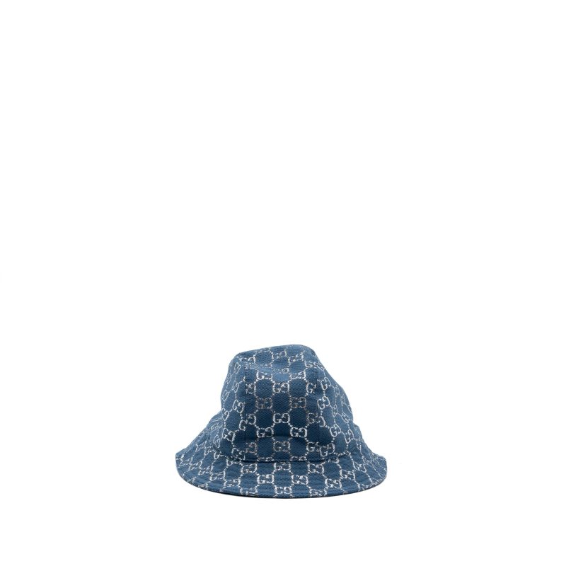GUCCI Large Lame GG Bucket Hat Wool turquoise/silver - Barde - Image 2