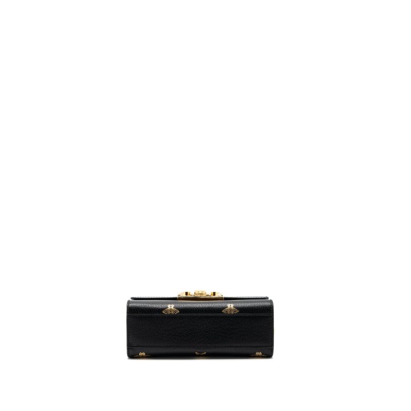 Gucci padlock chain bag bee print calfskin black GHW - Barde - Image 5