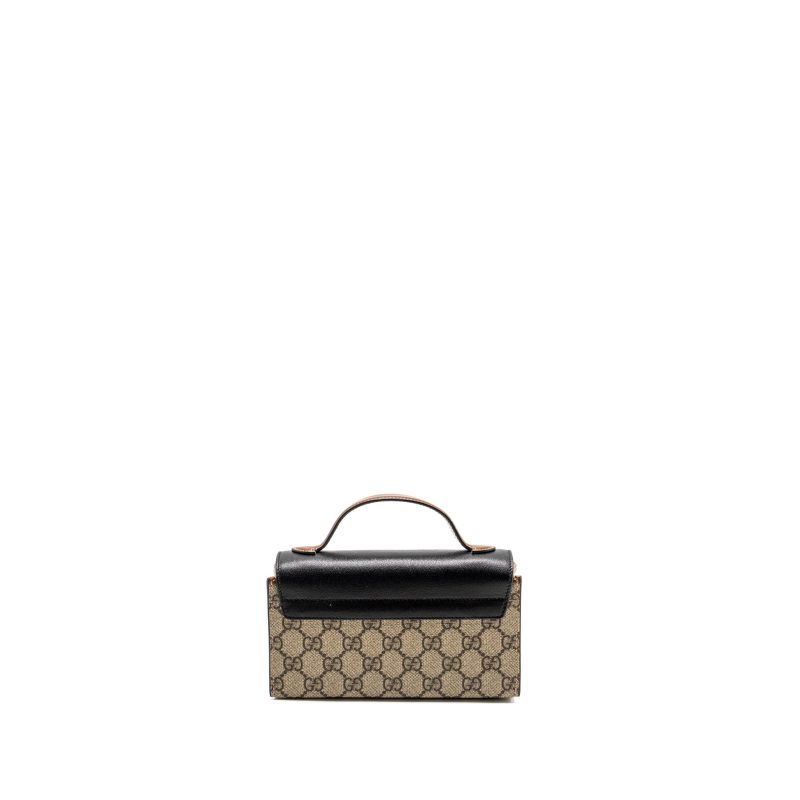 Gucci Mini Padlock Top Handle Shoulder Bag GG Supreme Canvas GHW - Barde - Image 2
