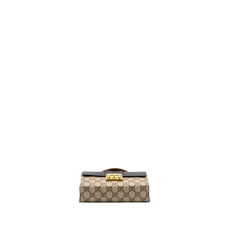 Gucci Mini Padlock Top Handle Shoulder Bag GG Supreme Canvas GHW - Barde - Image 5