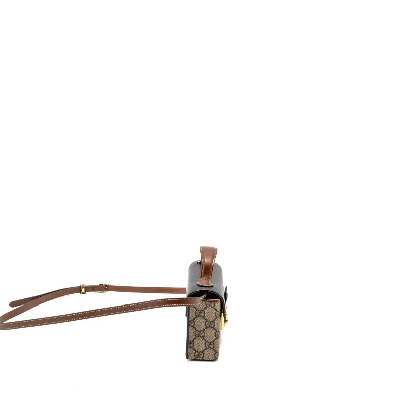 Gucci Mini Padlock Top Handle Shoulder Bag GG Supreme Canvas GHW - Barde - Image 3