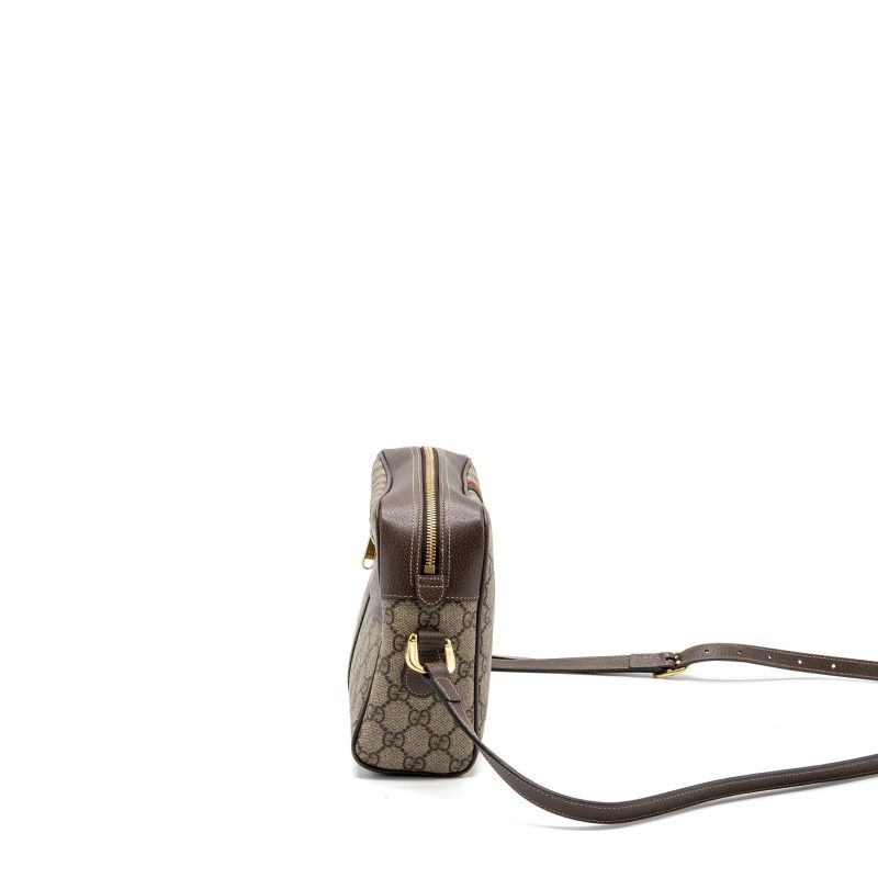 Gucci Ophidia GG supreme zip crossbody bag Canvas / leather GHW - Barde - Image 4