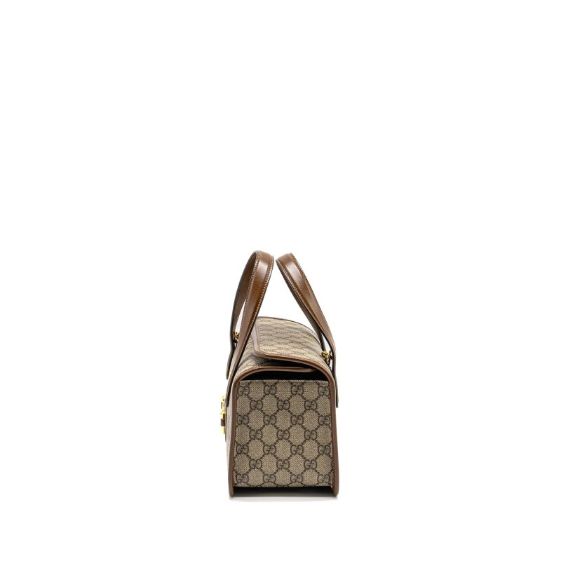 Gucci Top Handle Horsebit 1955 Bag GG Supreme Canvas GHW - Barde - Image 4
