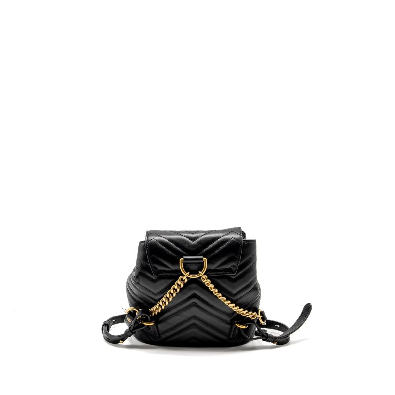Gucci GG Marmont Backpack Calfskin Black GHW - Barde - Image 2