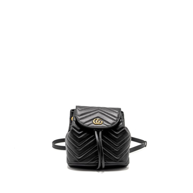 Gucci GG Marmont Backpack Calfskin Black GHW - Barde