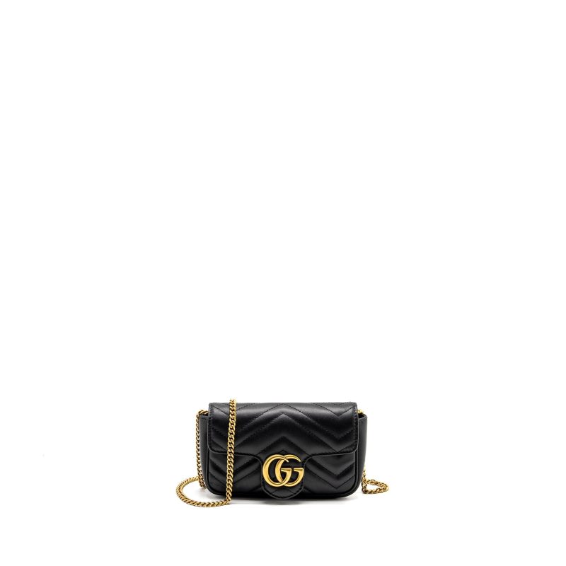 Gucci Super Mini Marmont calfskin black GHW - Barde