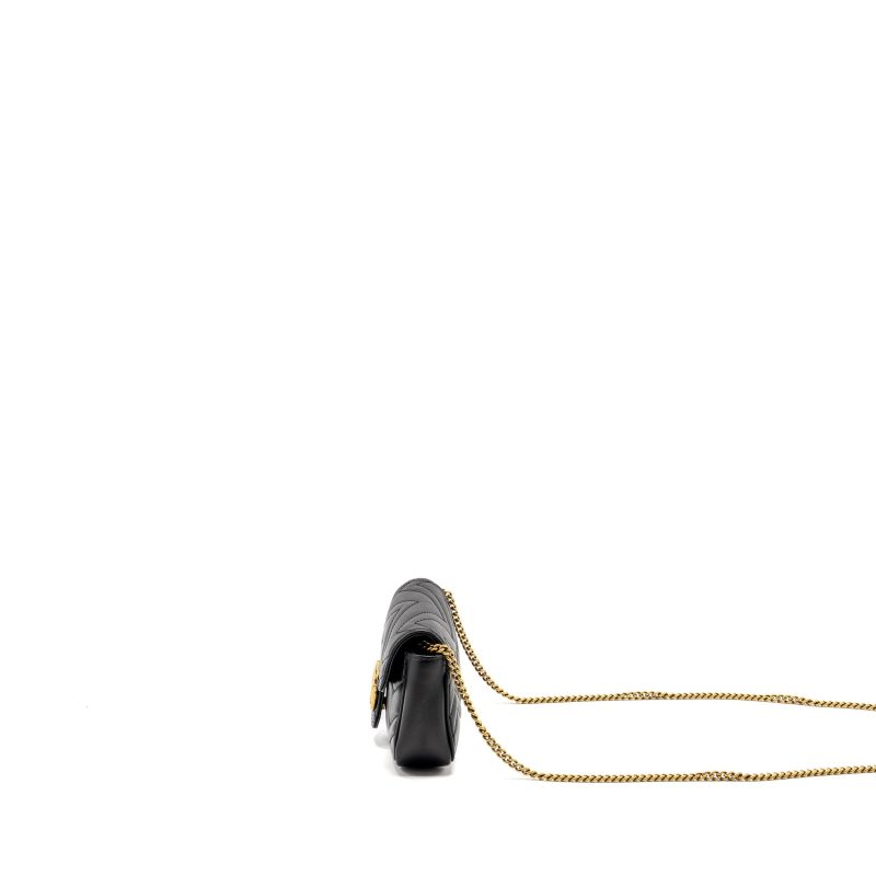 Gucci Super Mini Marmont calfskin black GHW - Barde - Image 4