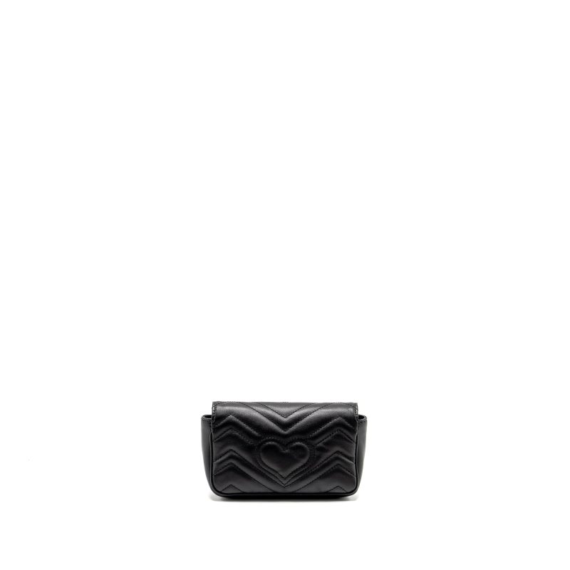 Gucci Super Mini Marmont calfskin black GHW - Barde - Image 2