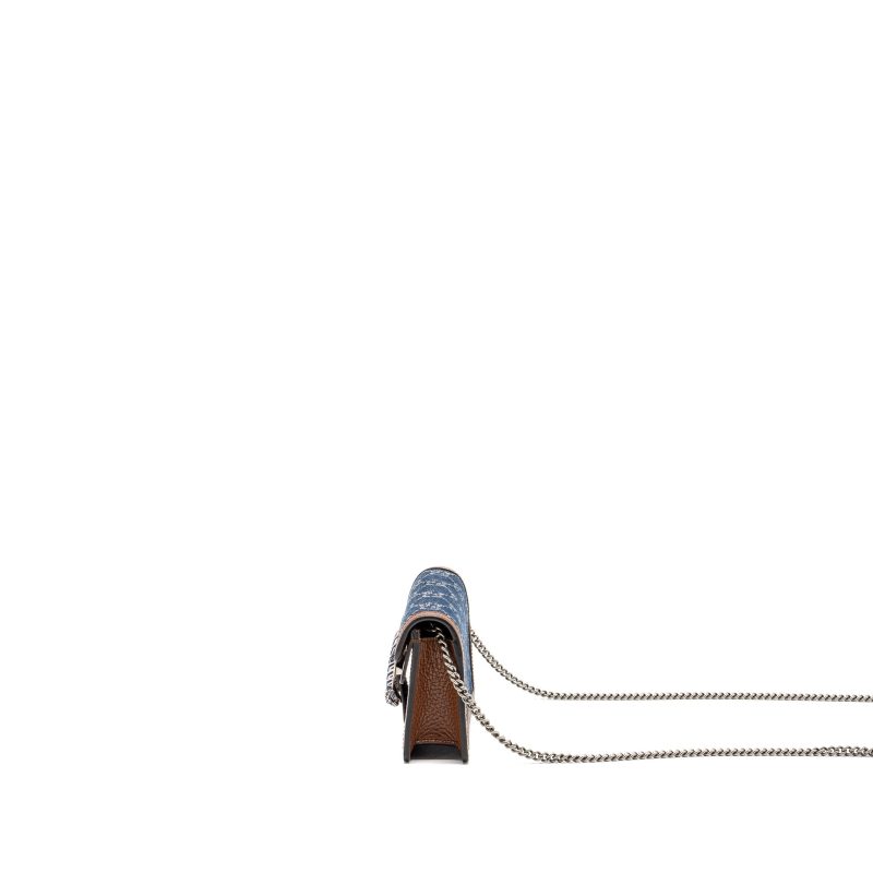 Gucci Dionysus Super Mini Blue Denim/ Leather SHW - Barde - Image 4