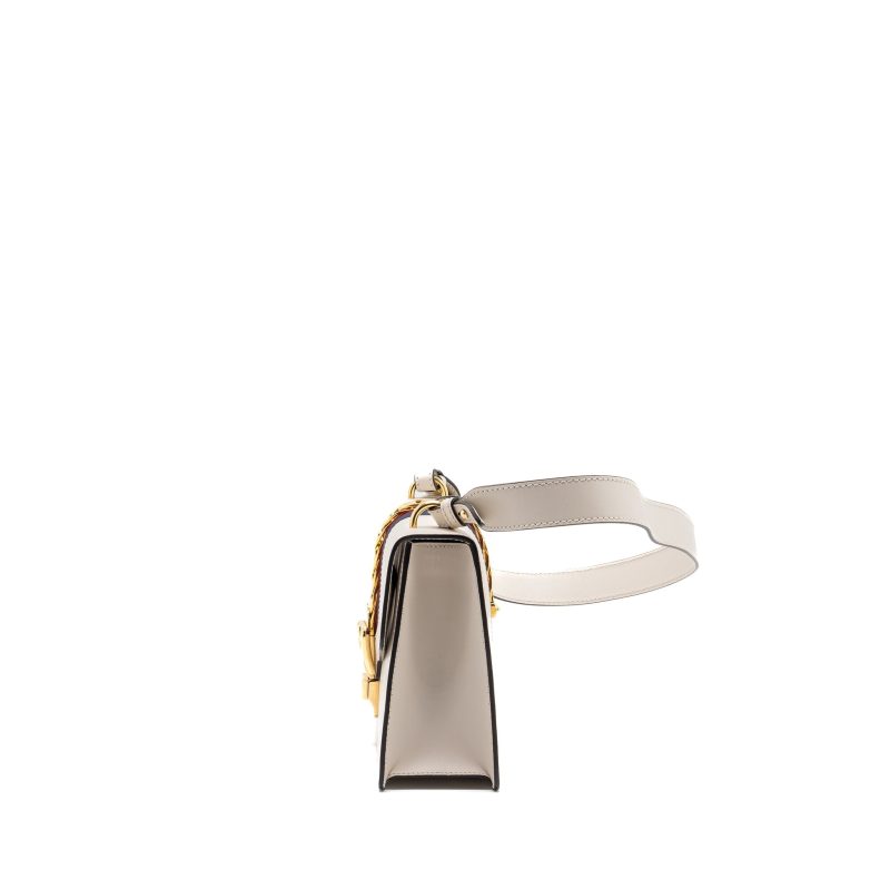 Gucci Sylvie Shoulder Bag Calfskin White GHW - Barde - Image 4