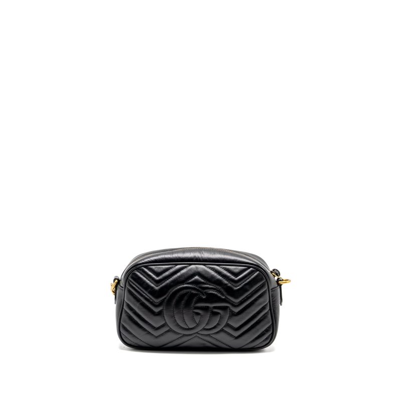 Gucci Marmont Camera Bag Calfskin Black GHW - Barde - Image 2