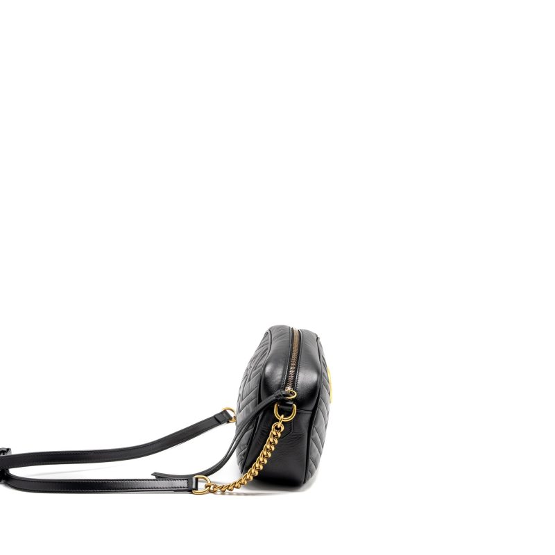 Gucci Marmont Camera Bag Calfskin Black GHW - Barde - Image 4