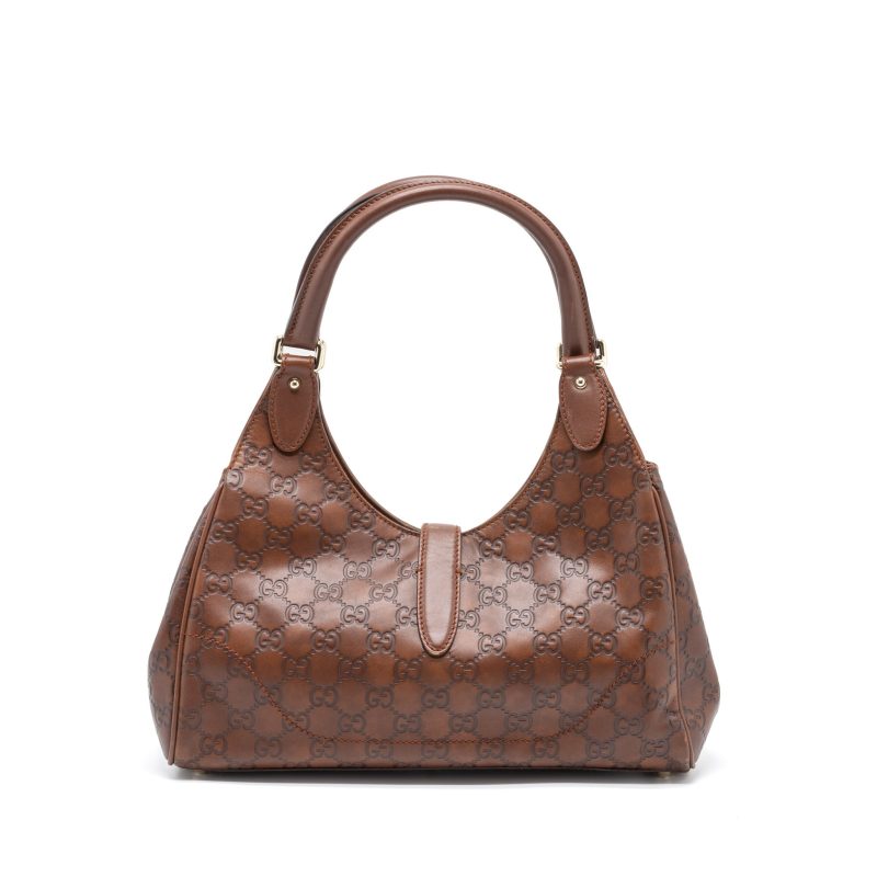 Gucci Vintage Jackie Bag GG Supreme Calfskin Brown GHW - Barde - Image 2