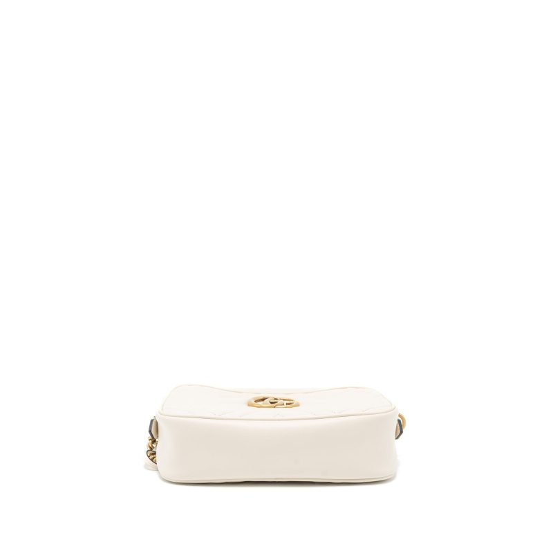 Gucci GG Marmont Camera Shoulder Bag Calfskin White GHW - Barde - Image 5