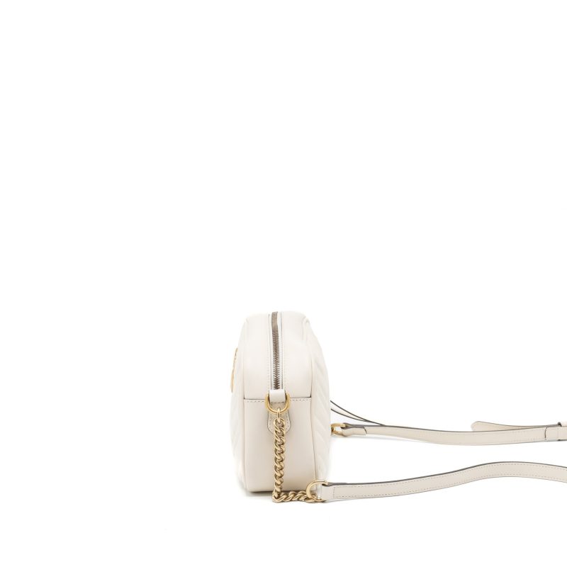 Gucci GG Marmont Camera Shoulder Bag Calfskin White GHW - Barde - Image 4