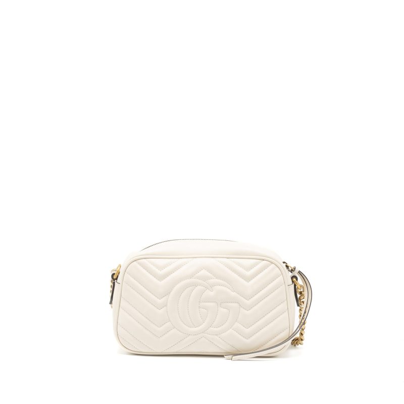 Gucci GG Marmont Camera Shoulder Bag Calfskin White GHW - Barde - Image 2