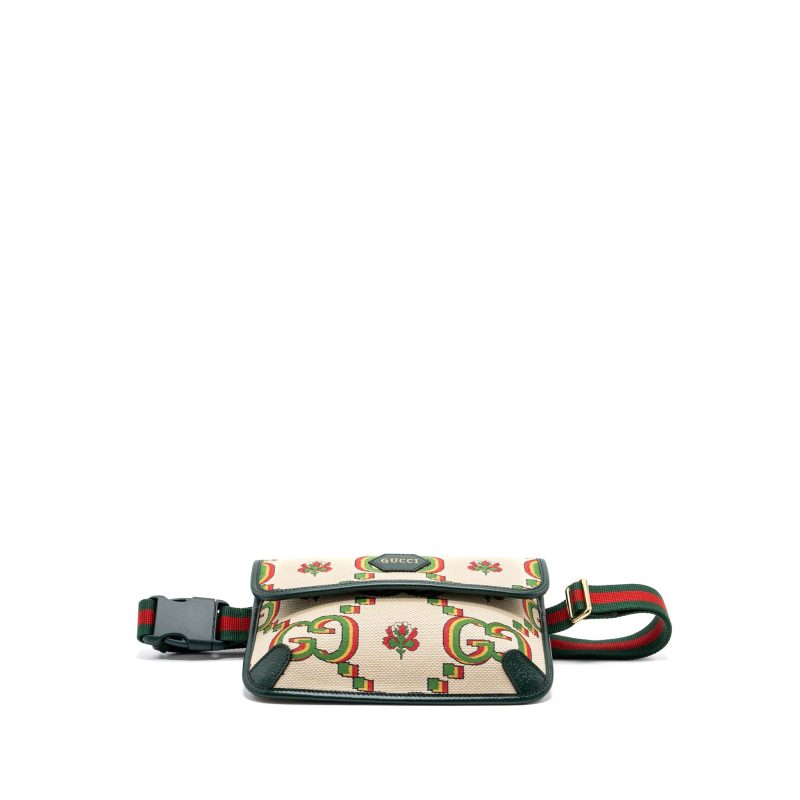 Gucci belt bag canvas multicolour GHW - Barde - Image 2
