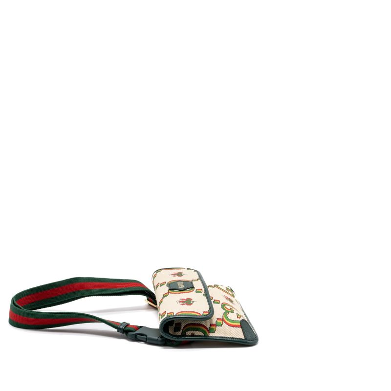 Gucci belt bag canvas multicolour GHW - Barde - Image 4