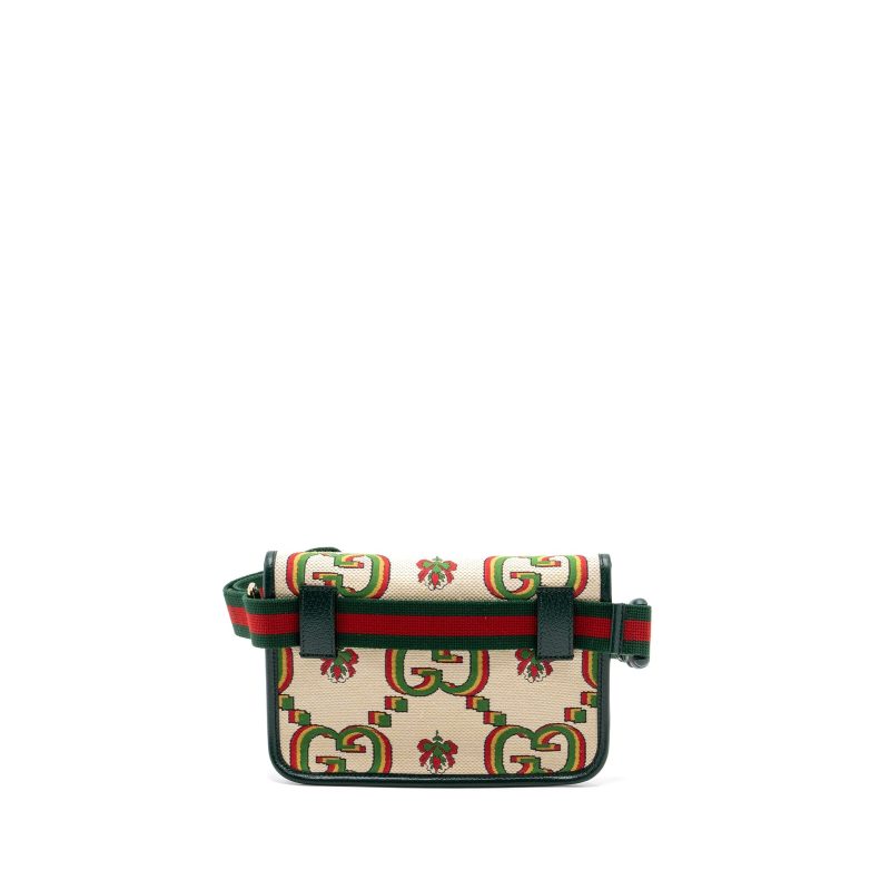 Gucci belt bag canvas multicolour GHW - Barde - Image 5
