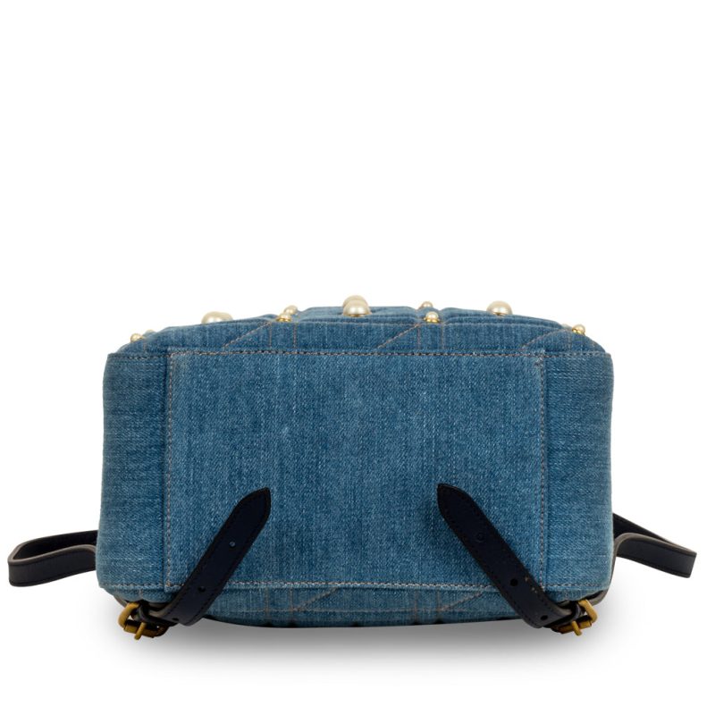 Gucci Denim Marmont Pearl Backpack - Barde - Image 4