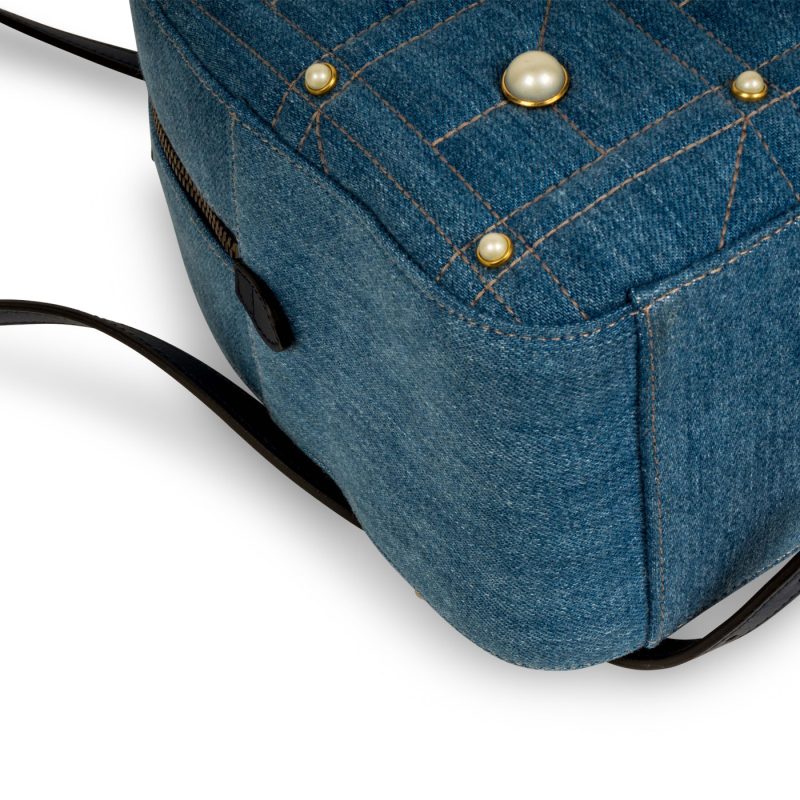 Gucci Denim Marmont Pearl Backpack - Barde - Image 5
