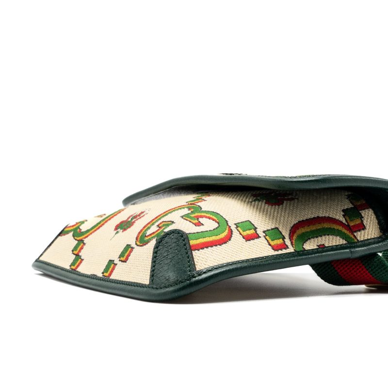 Gucci belt bag canvas multicolour GHW - Barde - Image 7