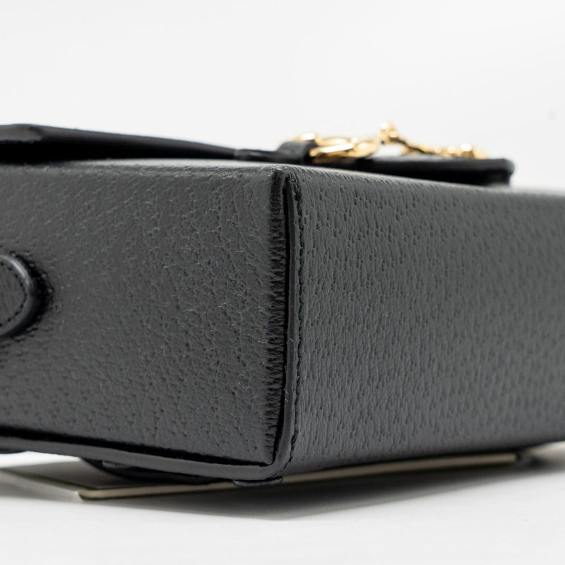 Gucci 1955 Horsebit Crossbody Bag Calfskin Black GHW - Barde - Image 6