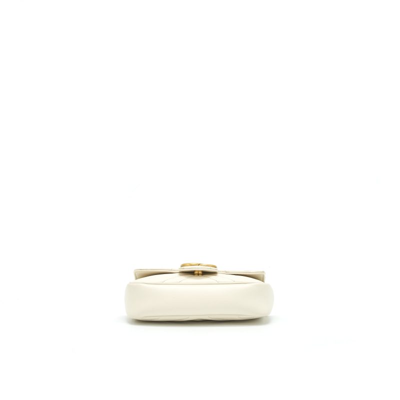Gucci GG Marmont Super mini White with GHW - Barde - Image 5