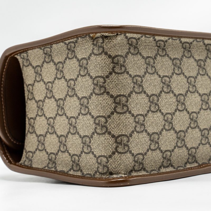 Gucci Top Handle Horsebit 1955 Bag GG Supreme Canvas GHW - Barde - Image 6