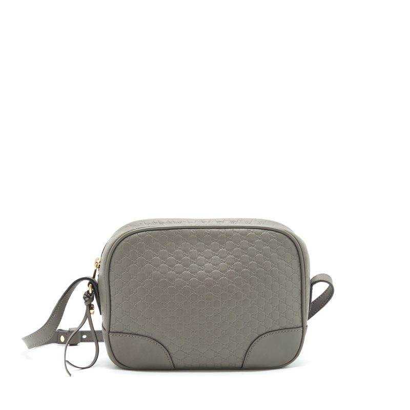 Gucci Guccissima Crossbody Bag Grey LGHW - Barde