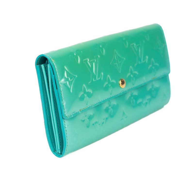 Louis Vuitton Vernis Sarah Wallet Blue Lagon - Barde - Image 4