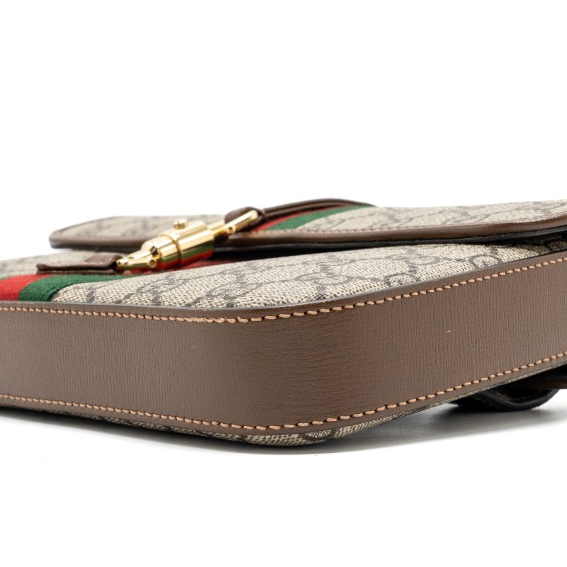 Gucci flap belt bag GG supreme canvas GHW - Barde - Image 7