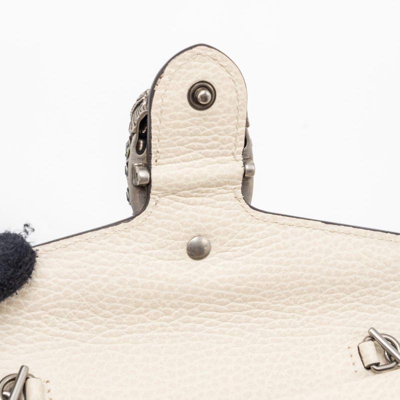 Gucci Super Mini Dionysus Calfskin White ruthenium SHW - Barde - Image 10