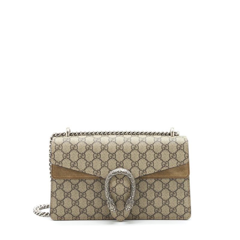 Gucci Dionysus GG Shoulder Bag GG Supreme / Beige SHW - Barde