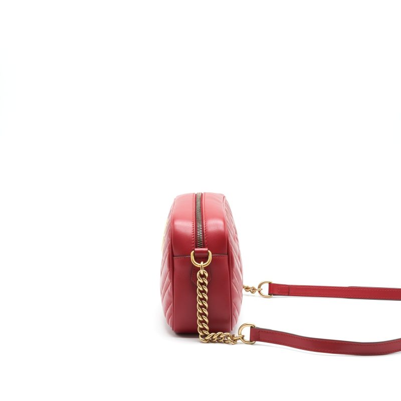 Gucci Marmont Camera Bag in Red - Barde - Image 4
