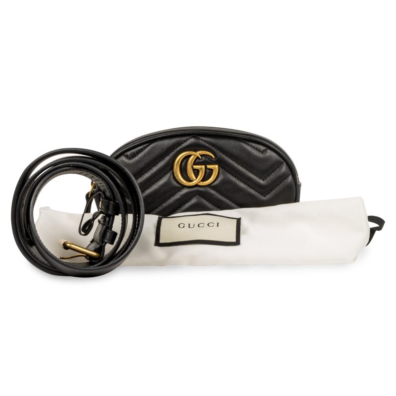 Gucci Marmont Leather Belt Bag - Barde - Image 8