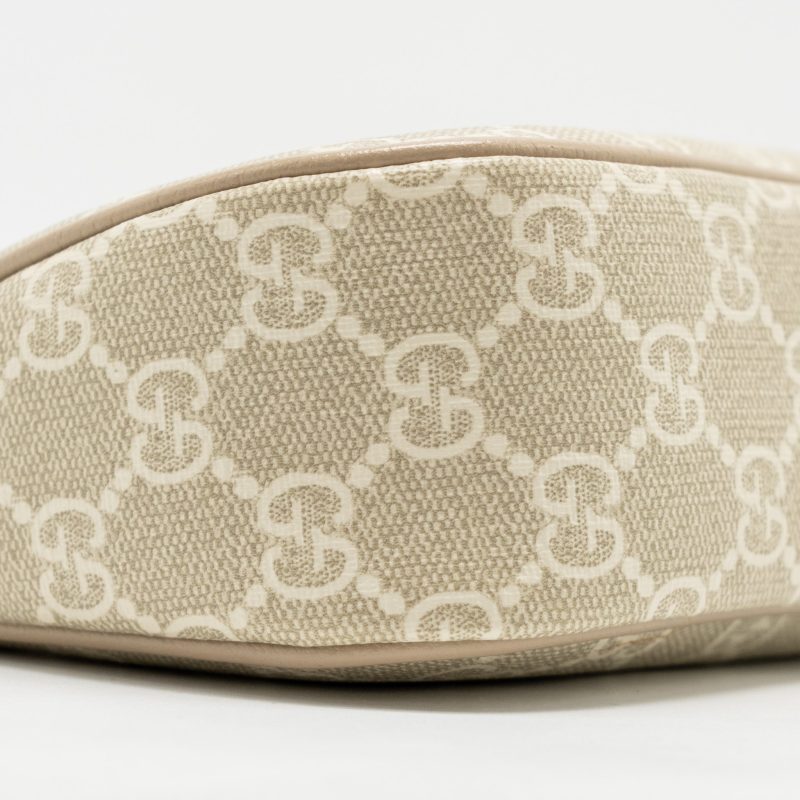 Gucci Ophidia Small Shoulder Bag GG Supreme Canvas Beige / White GHW - Barde - Image 7
