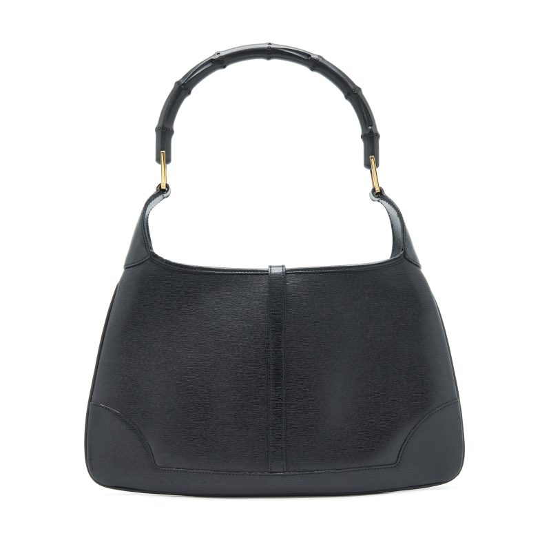 Gucci Vintage Jackie With Bamboo Handle Black GHW - Barde - Image 2