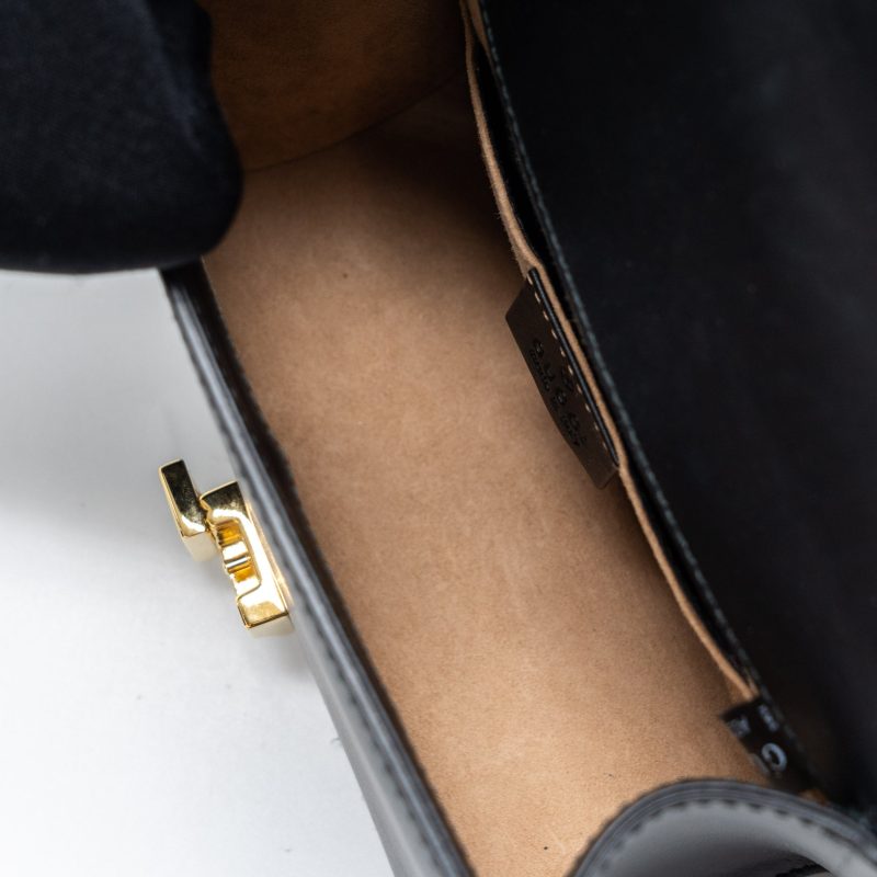 Gucci Mini Sylvie Chain Bag Calfskin Black GHW - Barde - Image 7