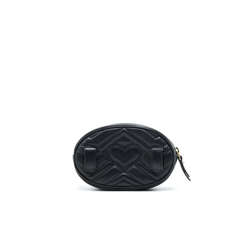 GUCCI GG MARMONT Matelasse Leather Belt Bag in Black 85cm - Barde - Image 2