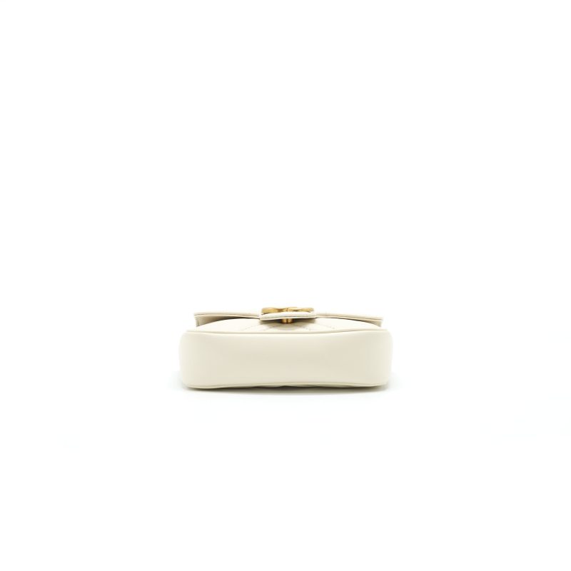 Gucci GG Marmont Super Mini Bag in White - Barde - Image 5