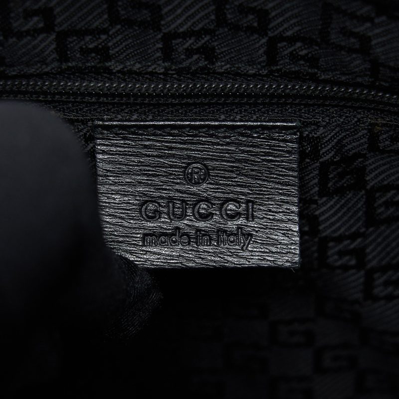 Gucci Vintage Jackie With Bamboo Handle Black GHW - Barde - Image 9