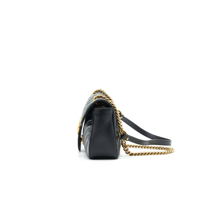 GUCCI GG MARMONT SMALL SHOULDER BAG BLACK - Barde - Image 4