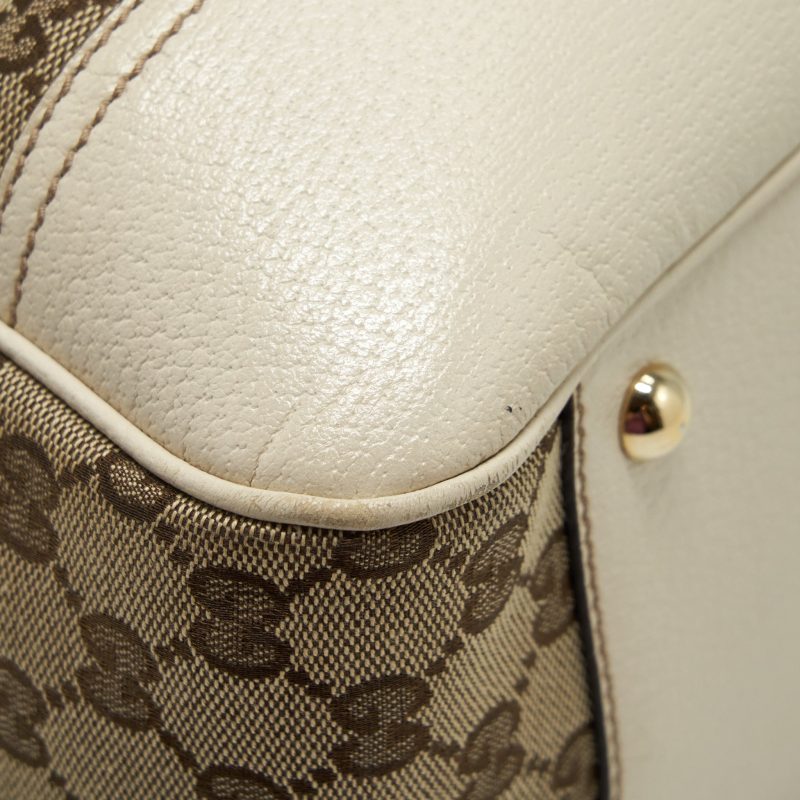 Gucci Princy Tote Bag GG Supreme Canvas/ White GHW - Barde - Image 5
