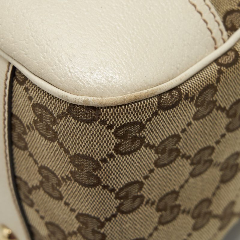 Gucci Princy Tote Bag GG Supreme Canvas/ White GHW - Barde - Image 10