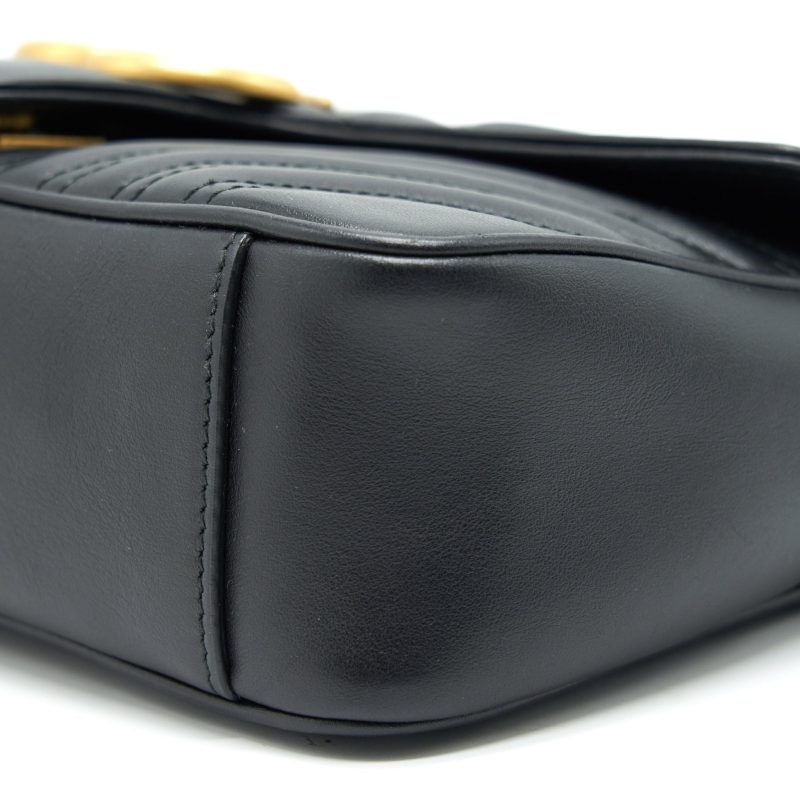 GUCCI GG MARMONT SMALL SHOULDER BAG BLACK - Barde - Image 7