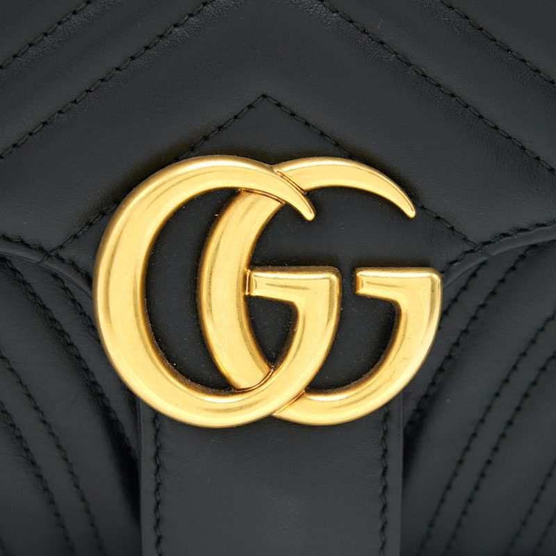 GUCCI GG MARMONT SMALL SHOULDER BAG BLACK - Barde - Image 10